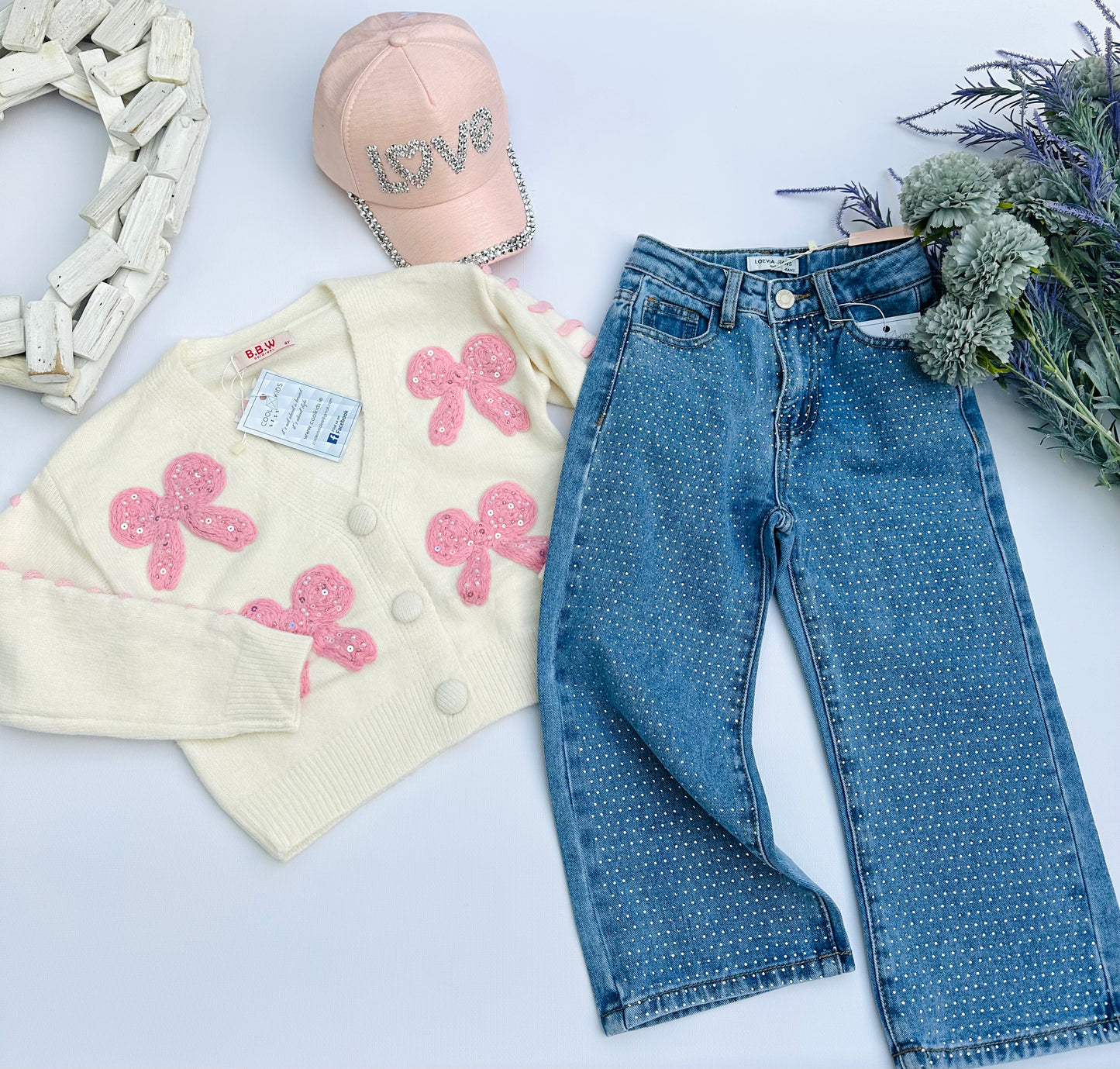 Sparkle boyfriend style jeans