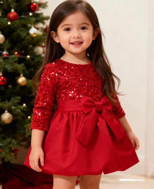 Red sparkle dress