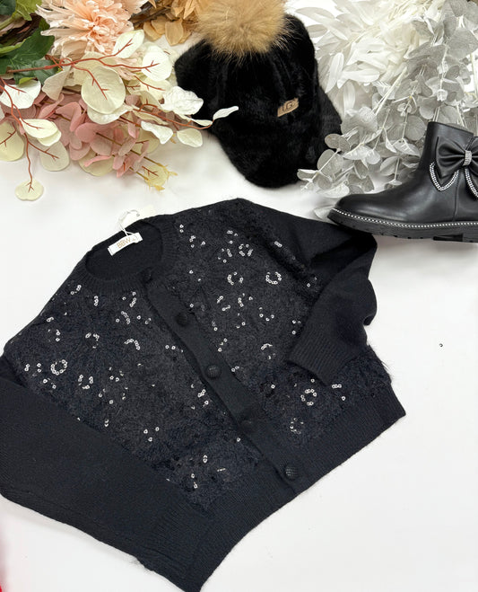 Sparkle button cardigan