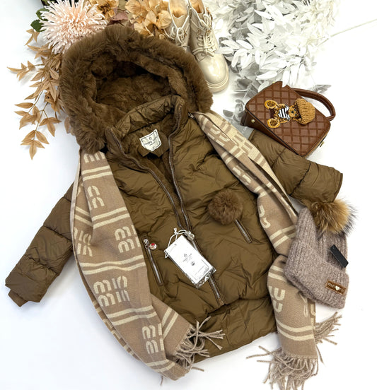 chocolate winter jacket