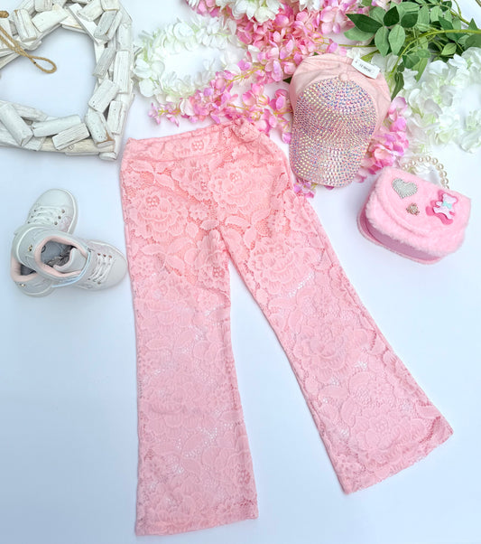 Pink laces pants