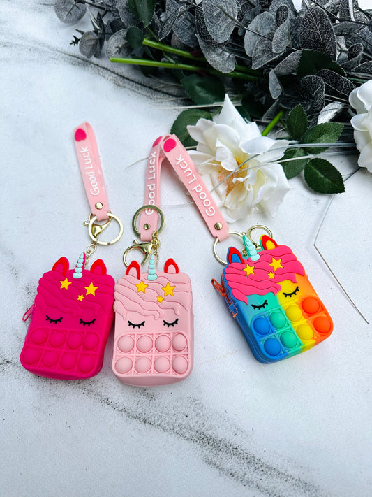 Unicorn key ring (coin purse )