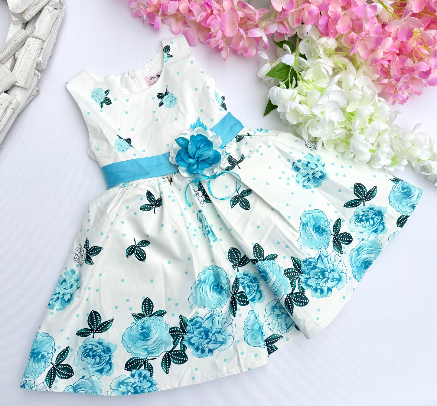 Blue flower dress
