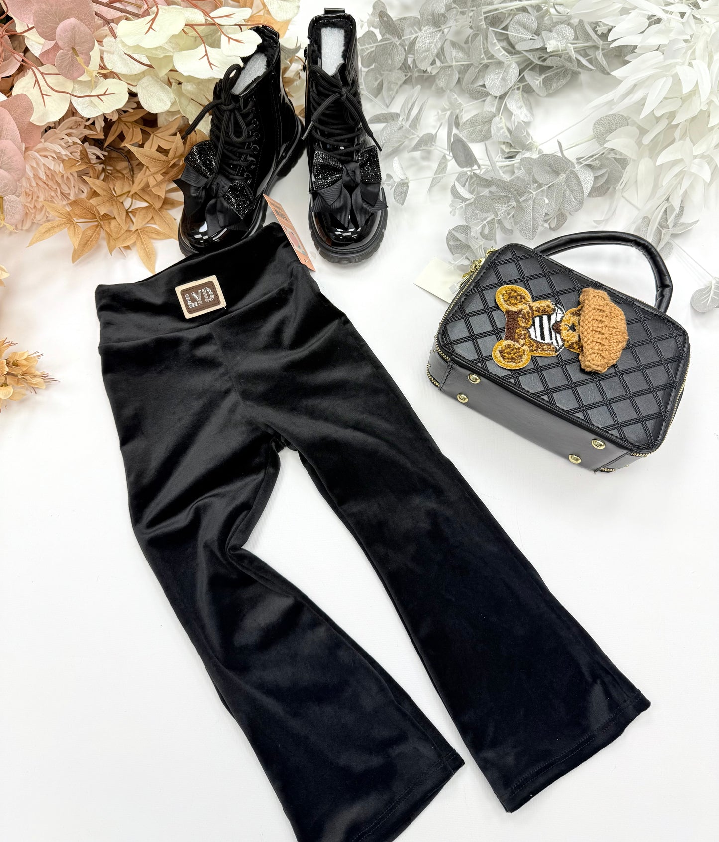 Velvet  flared pants