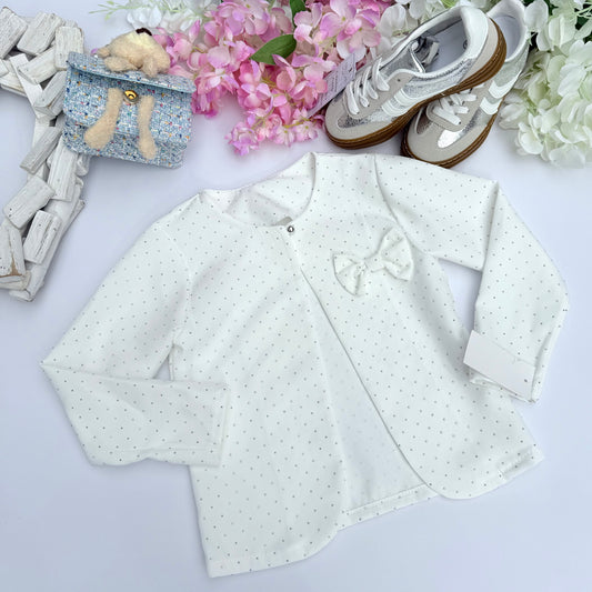 White sparkle bolero