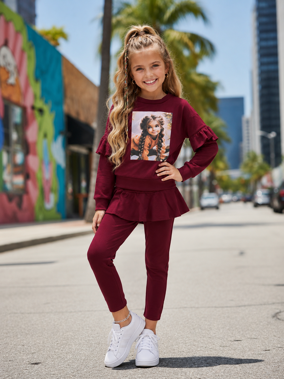 Burgundy set