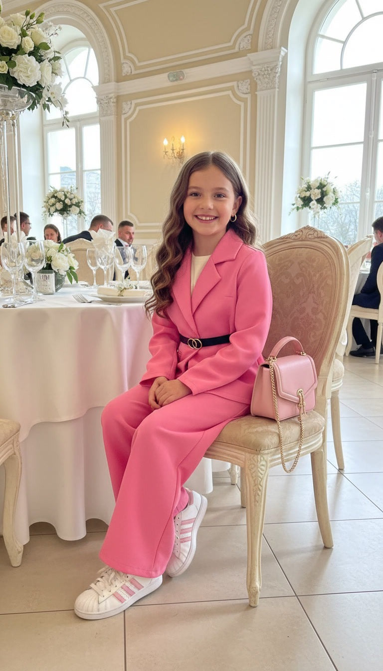 Pink elegant suit