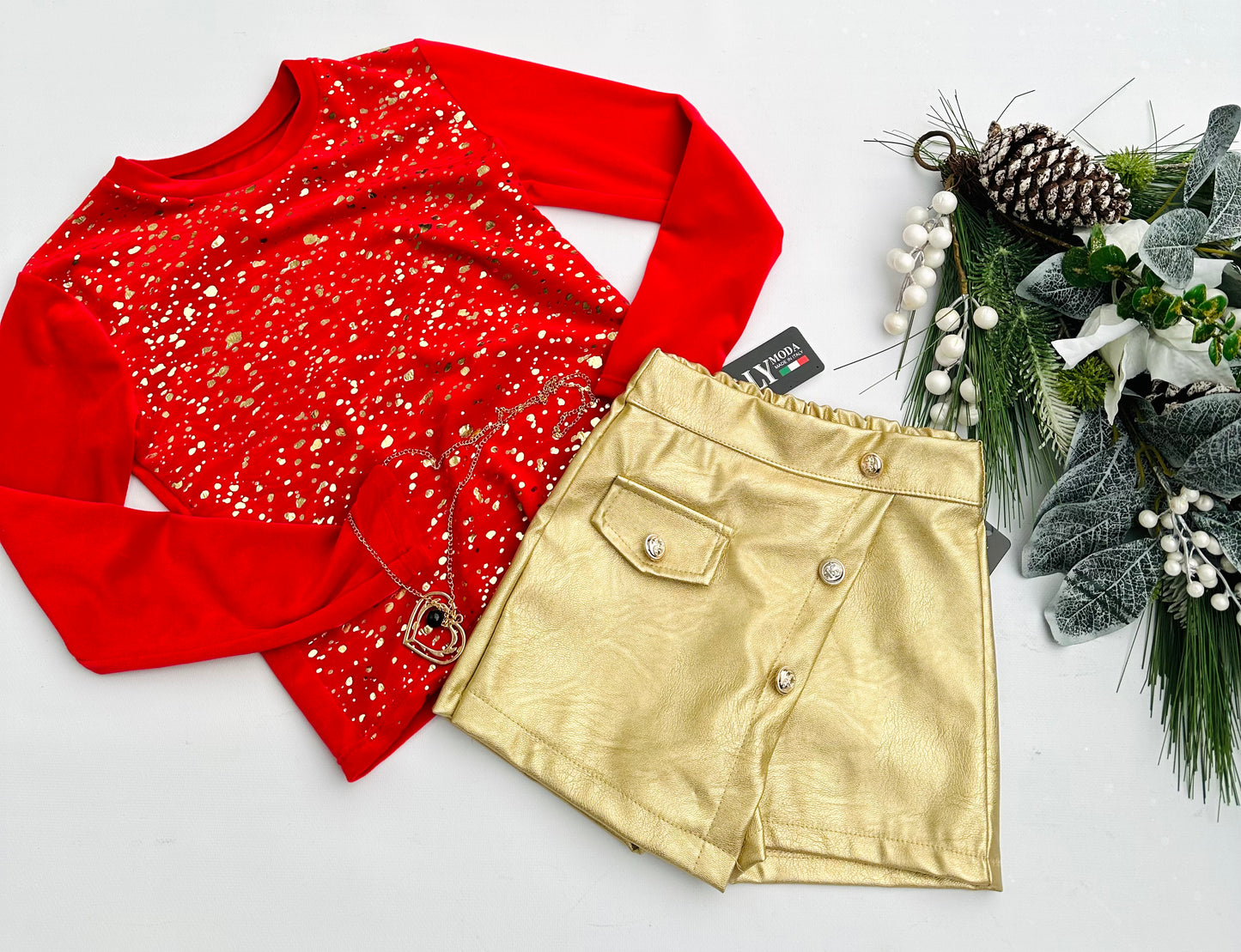Gold skorts