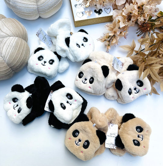 Winter teddy gloves