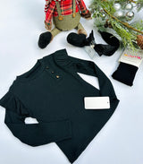 Black button top