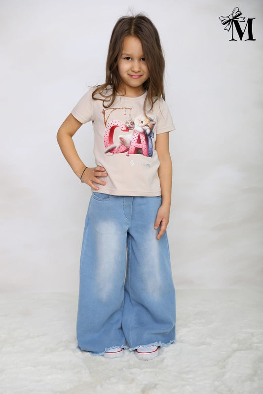 Soft denim pants