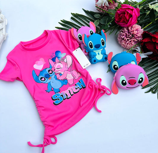 Pink Stitch t shirt