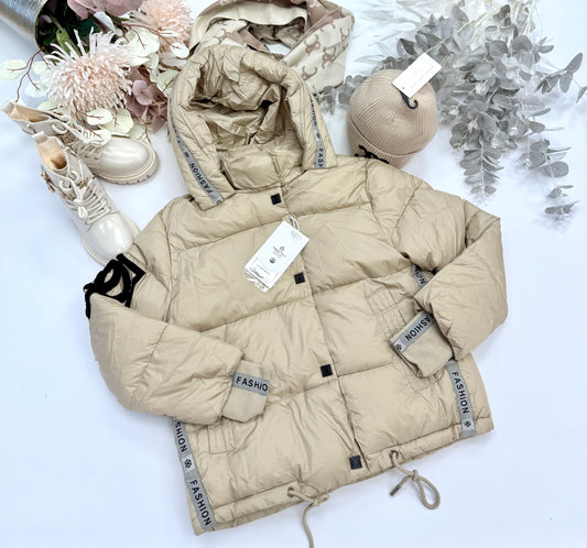 Beige winter jacket