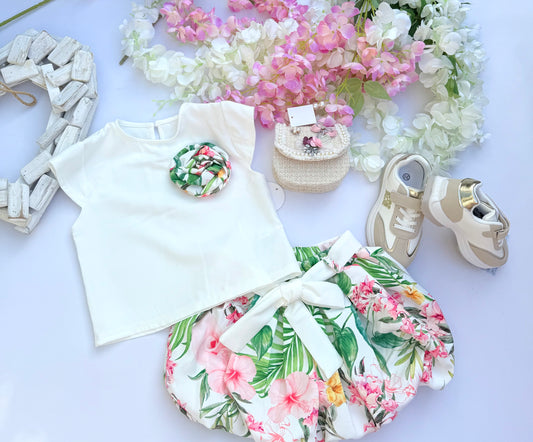 Pink flower set