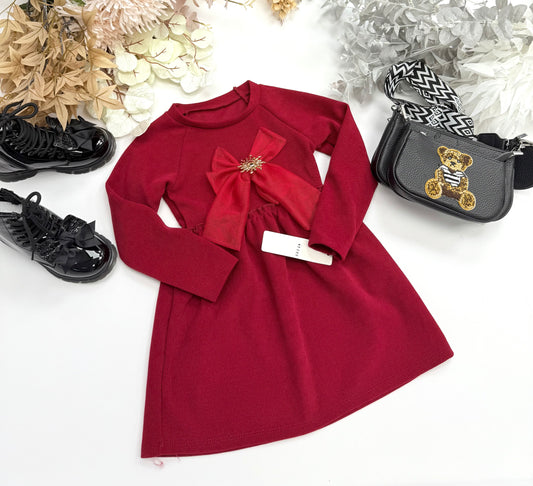 Red bow dress