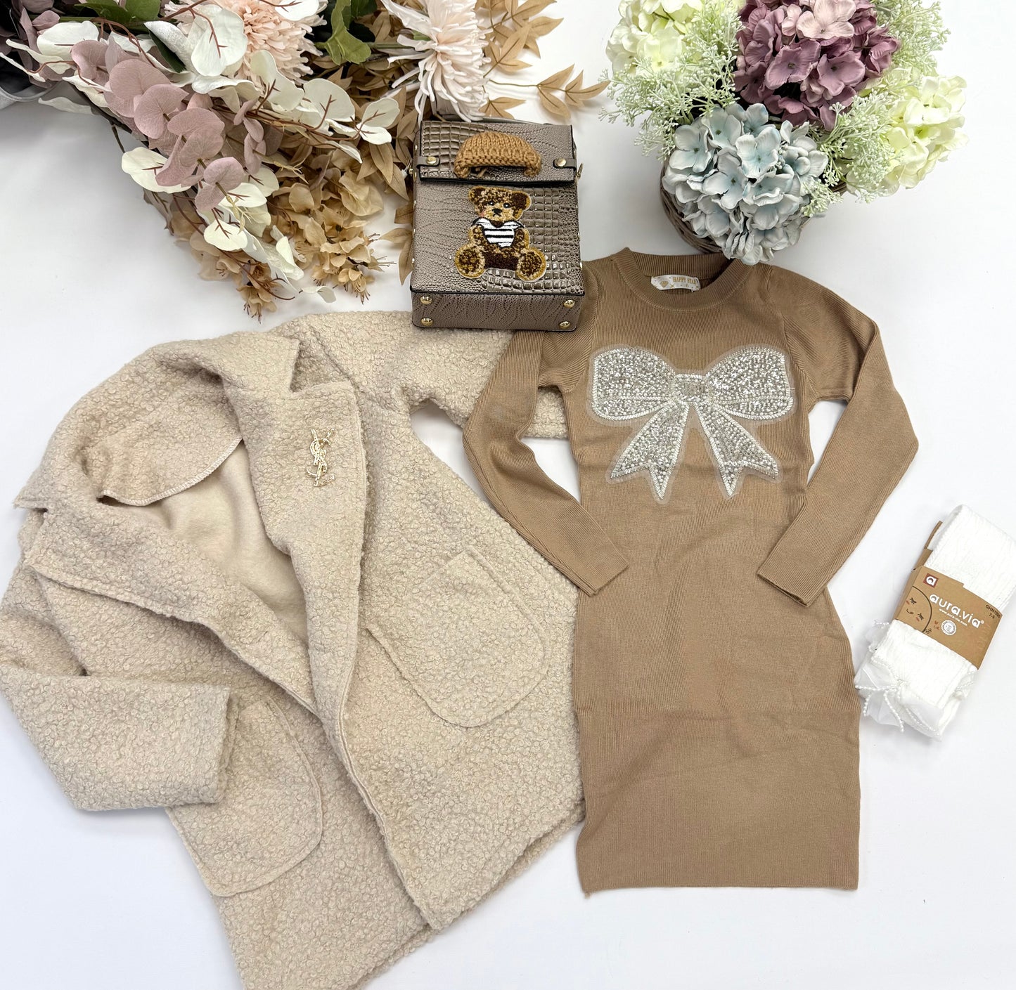 Beige spring coat