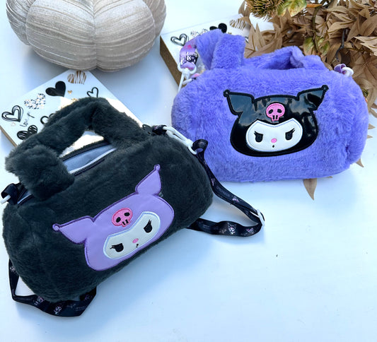 Kuromi fluffy bags