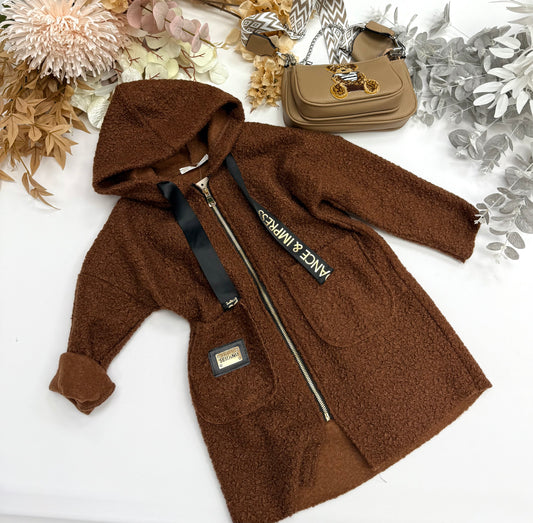 Chocolate long jacket