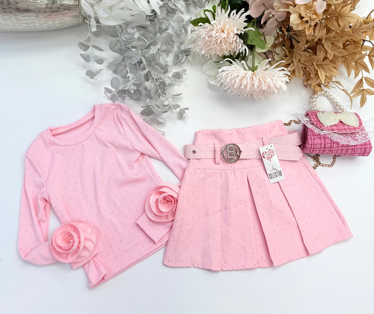 Pink sparkle skirt