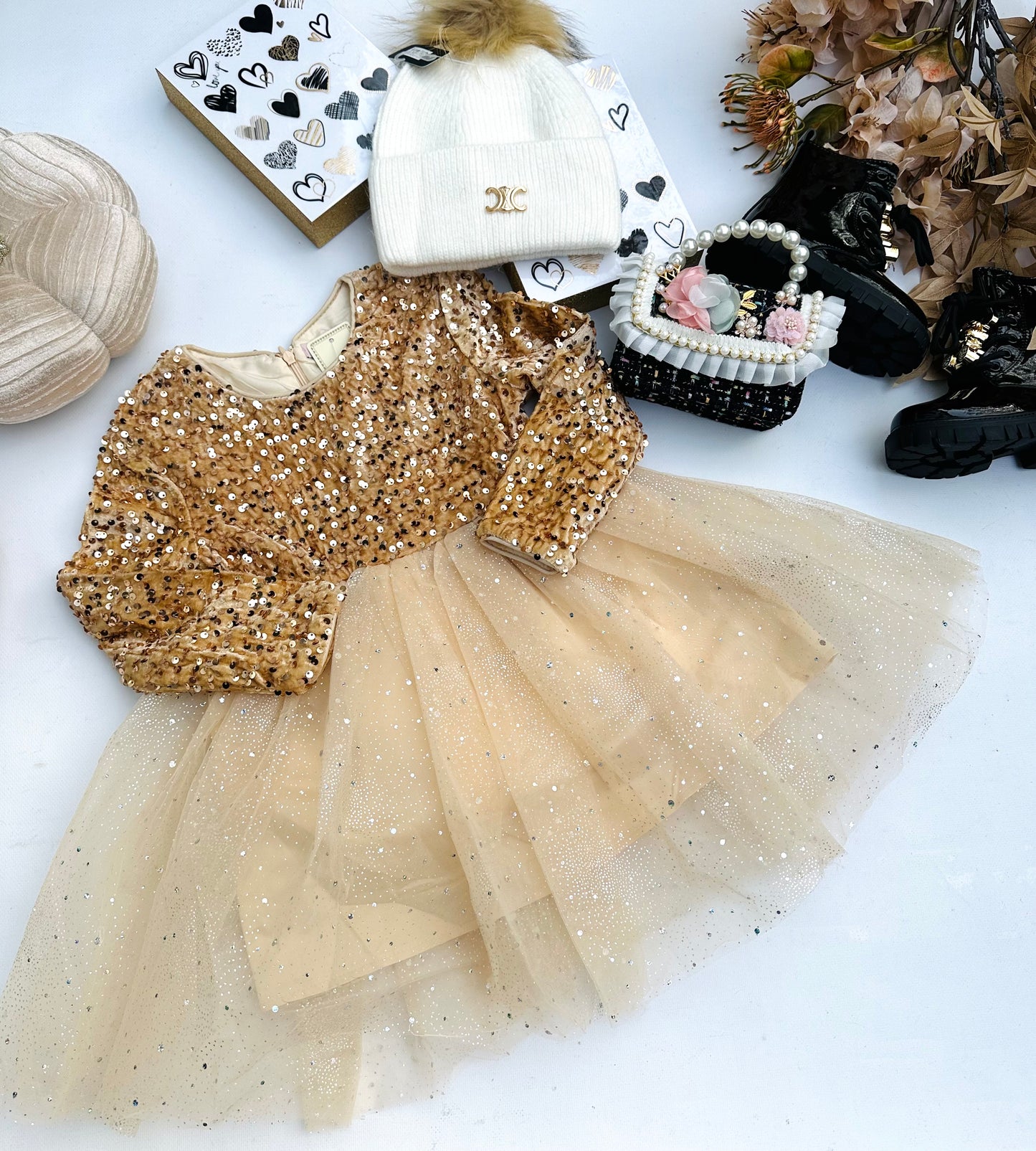 Gold dress