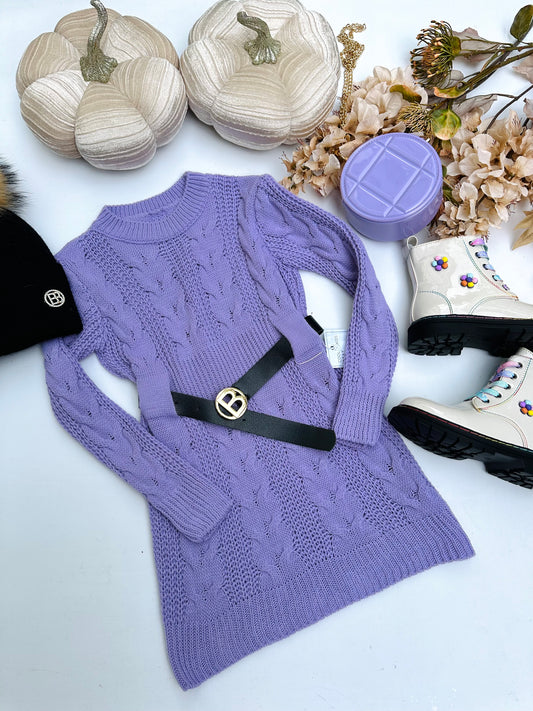 Lilac winter dress
