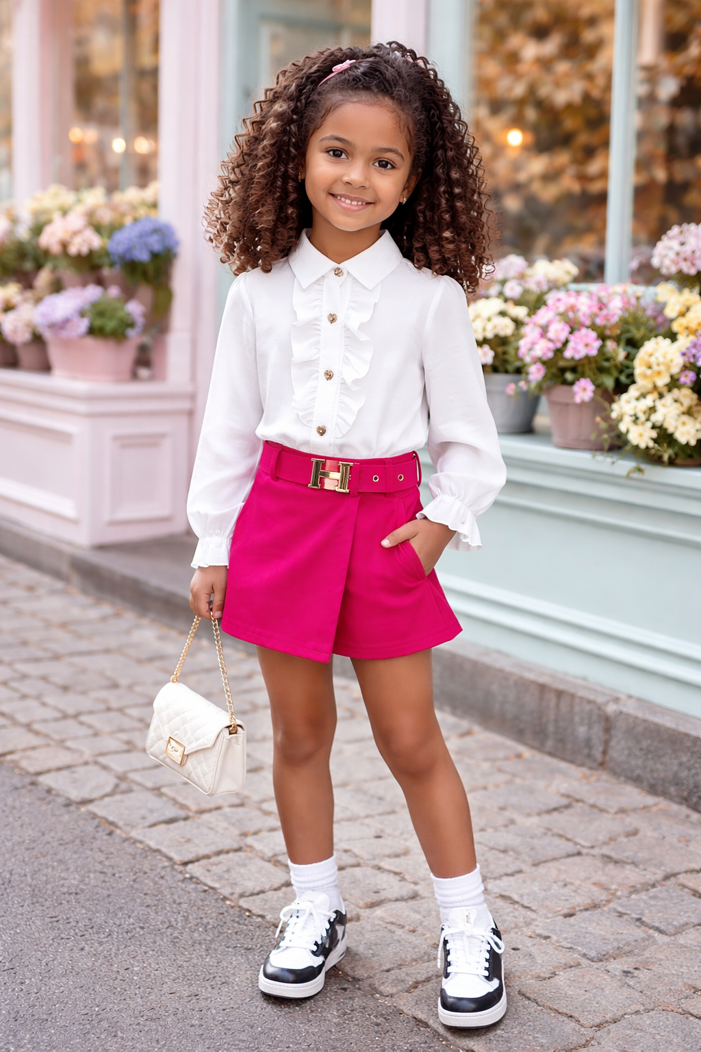 Pink skorts