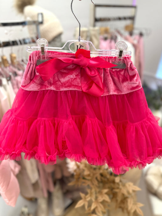 Pink tulle skirt