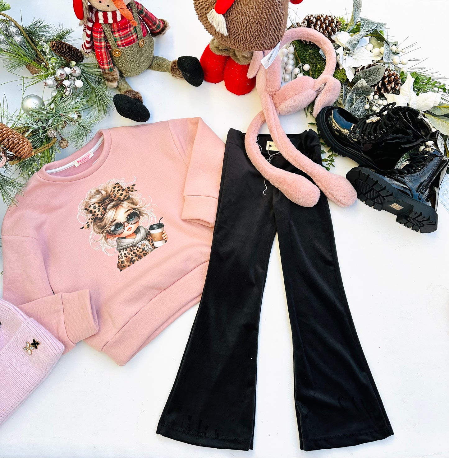 Pink warm sweatshirt