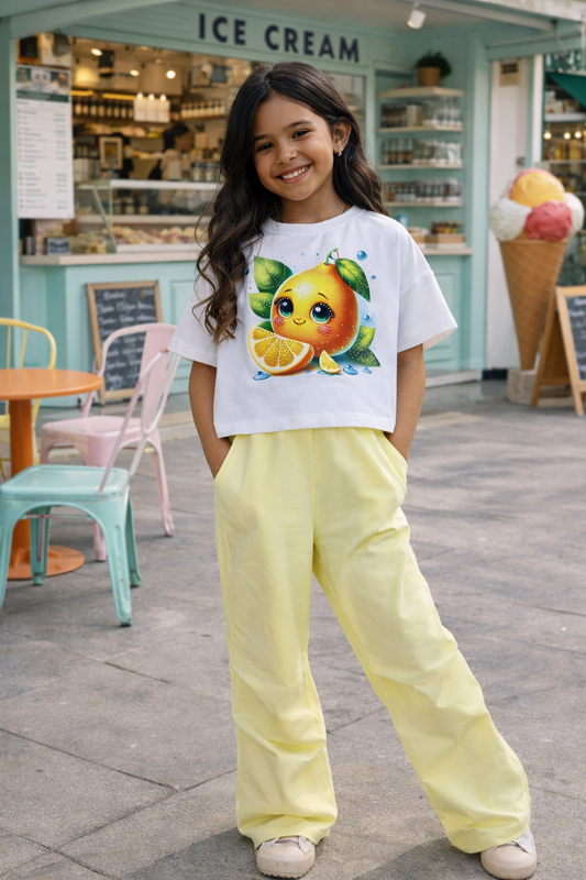Yellow cotton pants