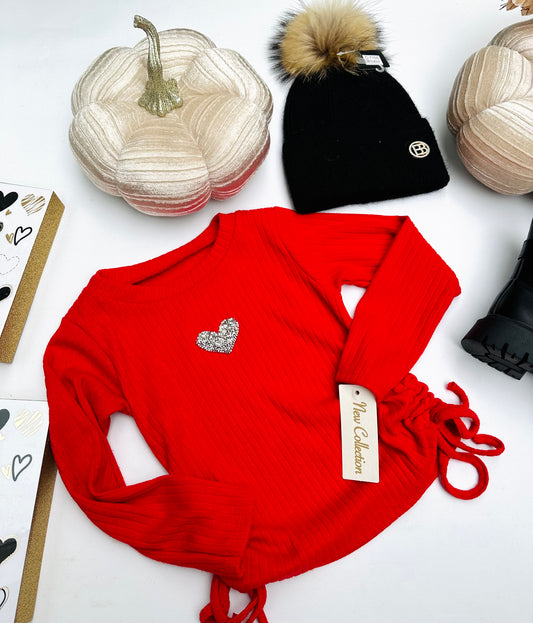 Red heart top