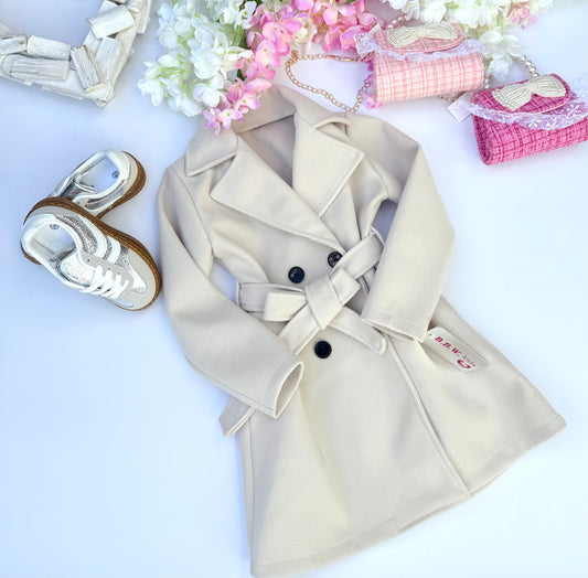 Beige spring coat