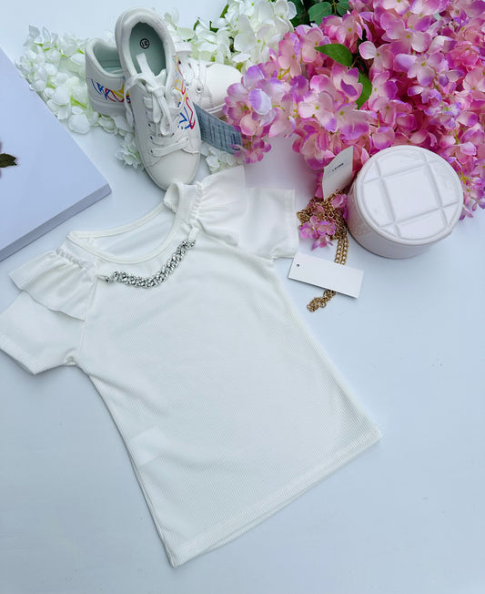 White chain top