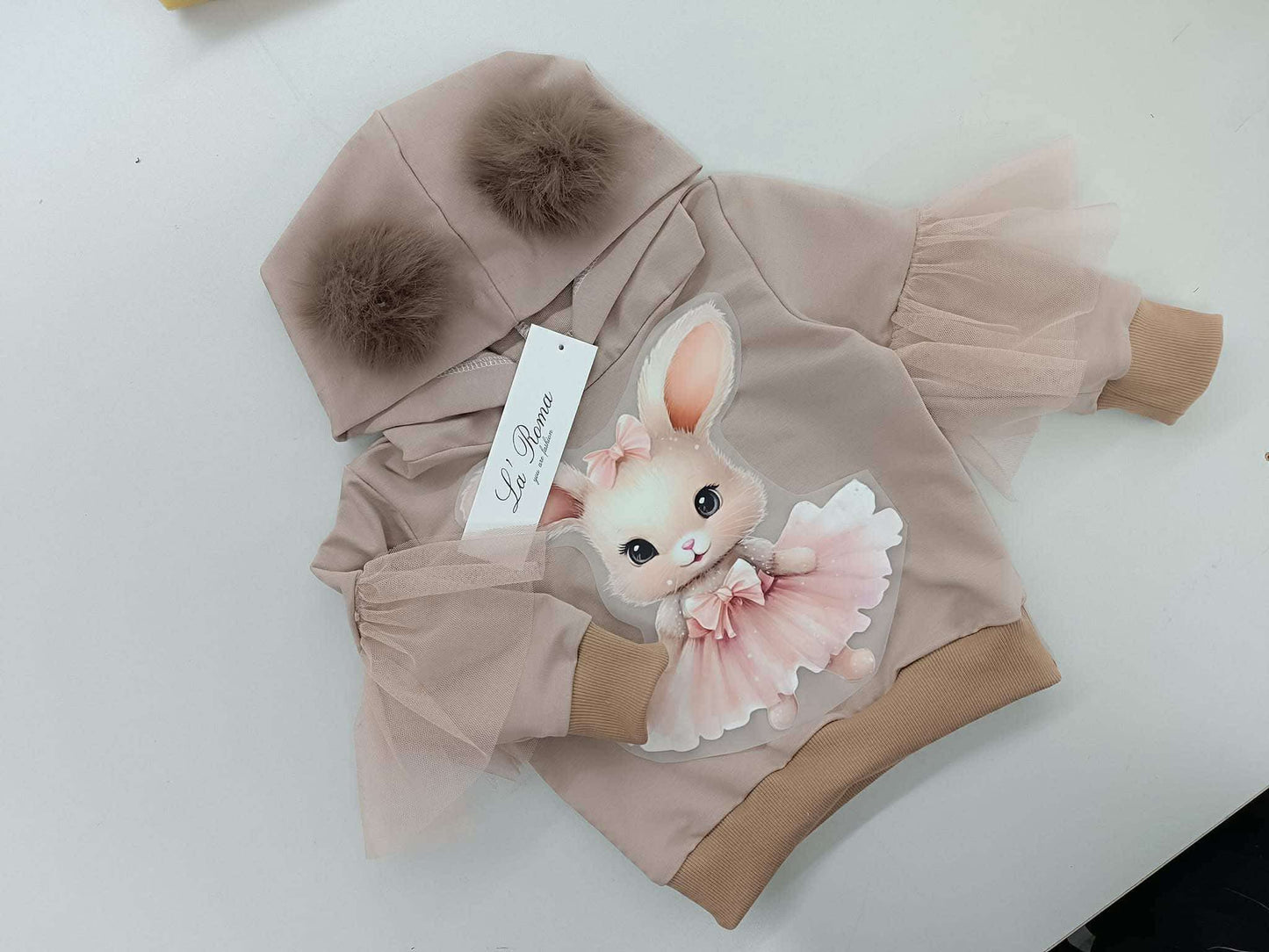 Beige Bunny hoodie
