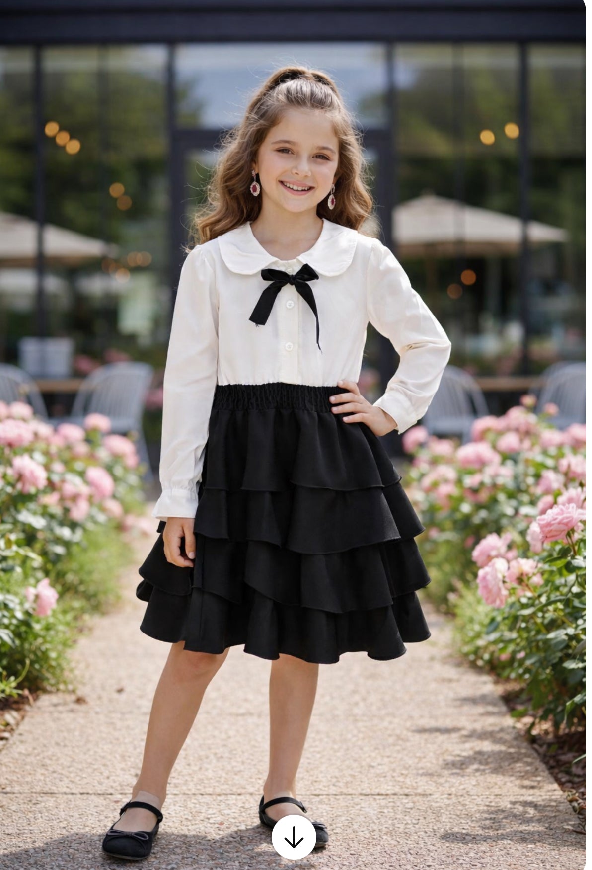 Black and white dress