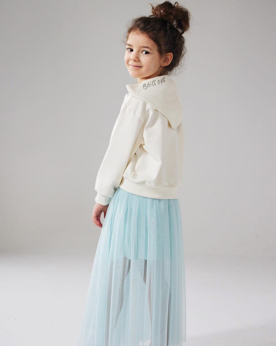 Mint tulle skirt