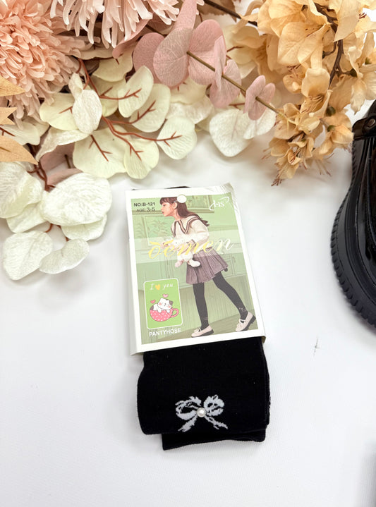 Black bow tights 3
