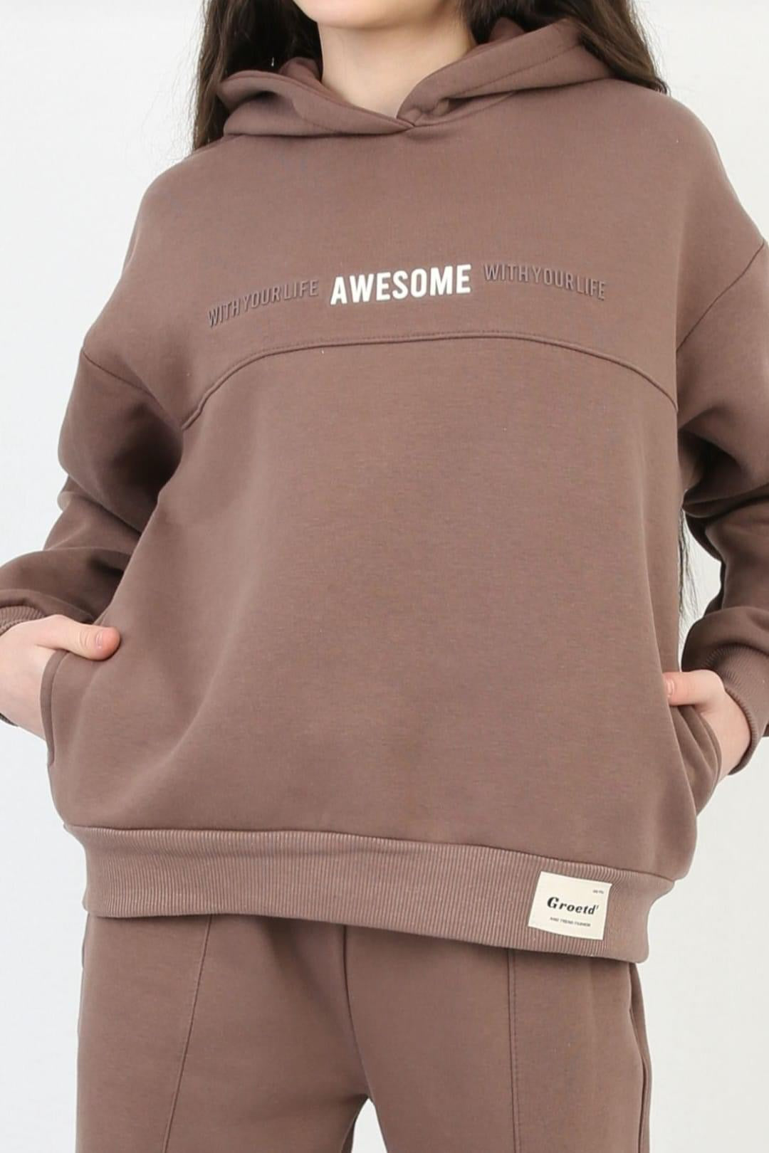 Winter brown tracksuit