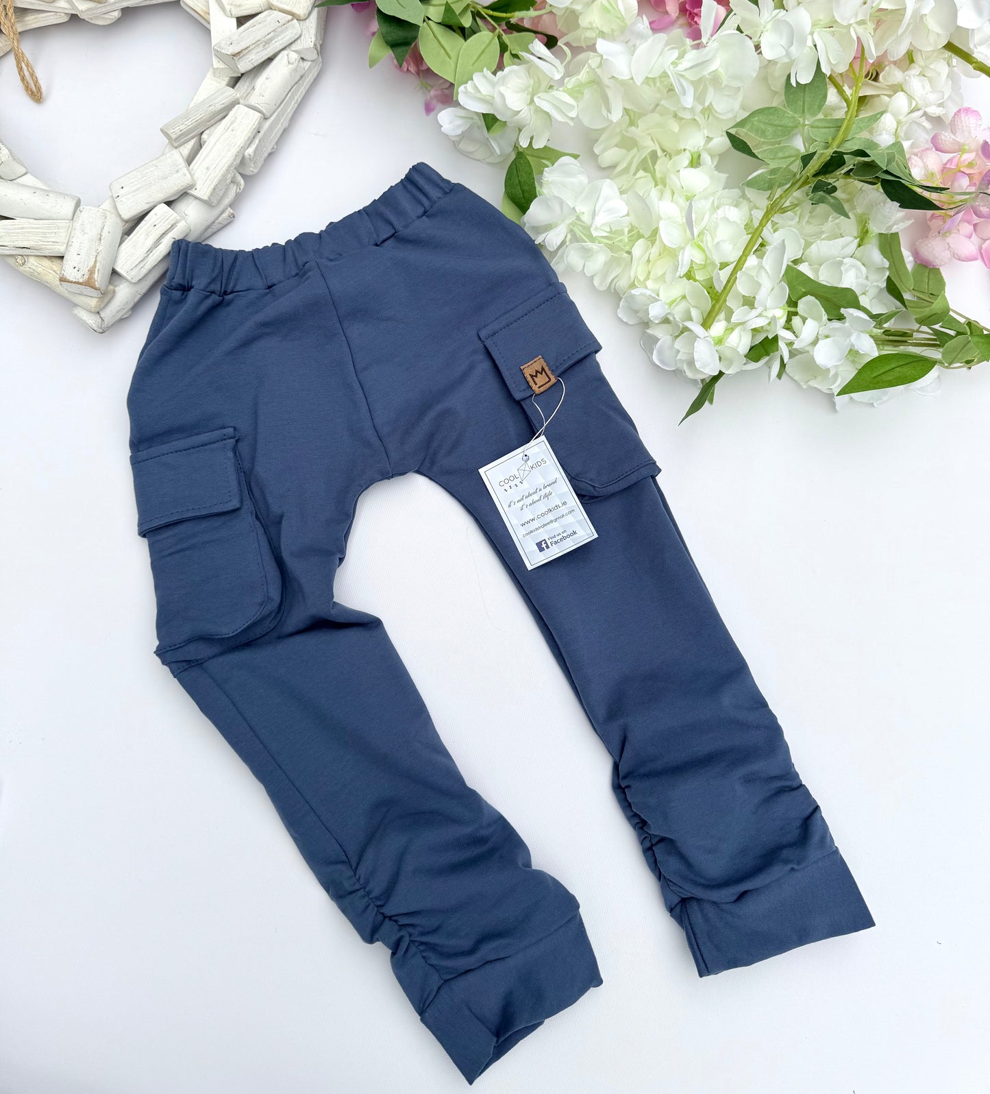 Blue cargo pants