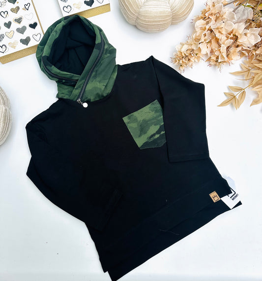Black hoodie
