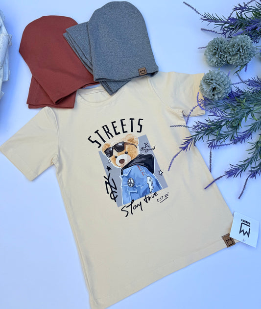 Yellow Teddy t shirt