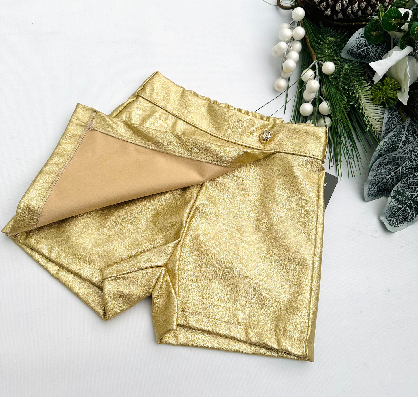 Gold skorts