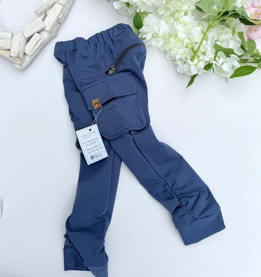 Blue cargo pants