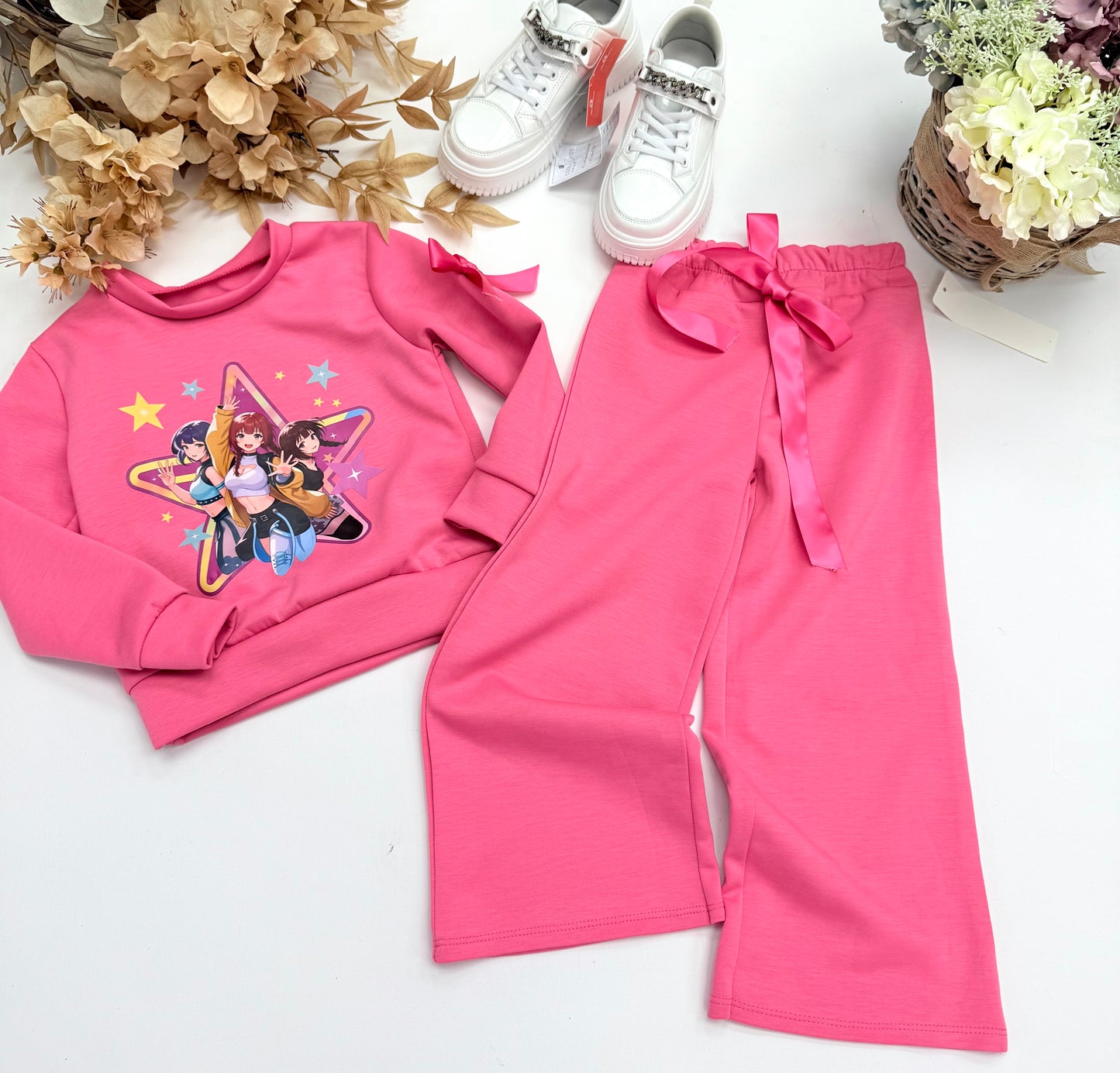 Pink bow tracksuit