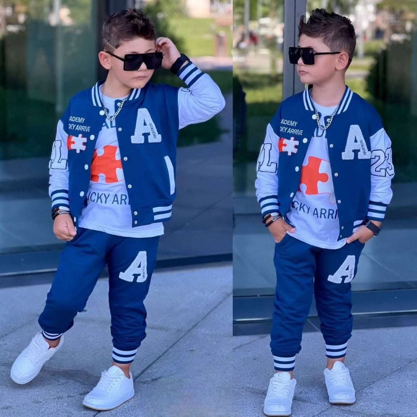 Blue 3 pieces set