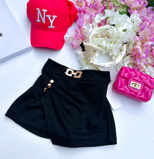 Black skorts