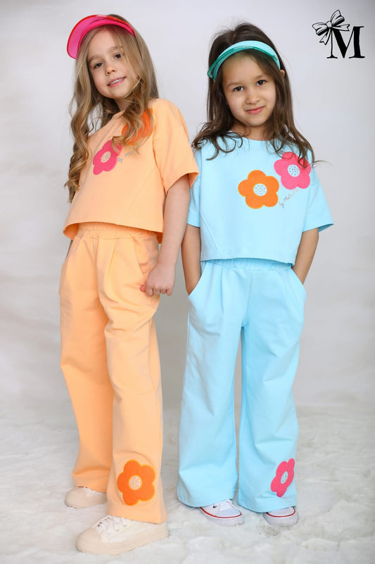 Peach flower set
