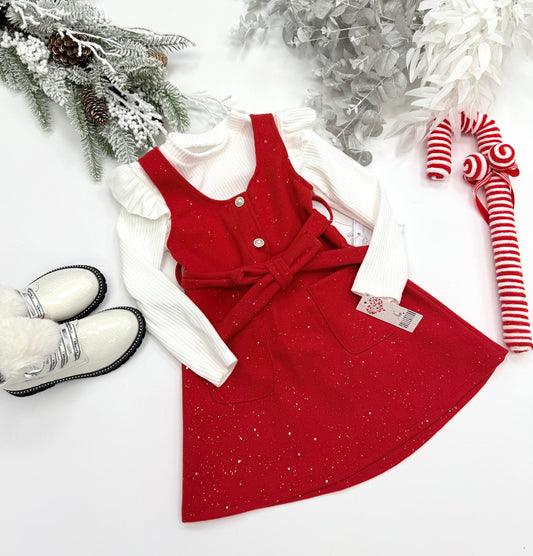 2 in 1 red dress ( top and dress)