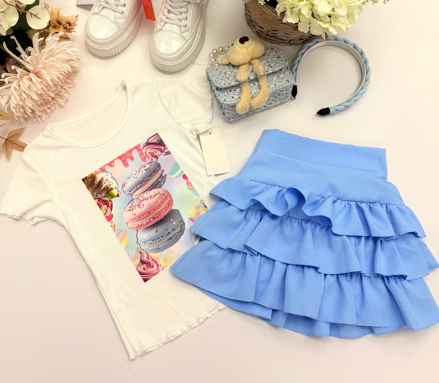 Blue skirt