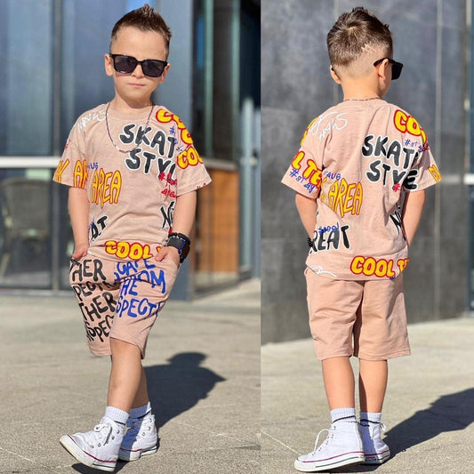 Beige summer set