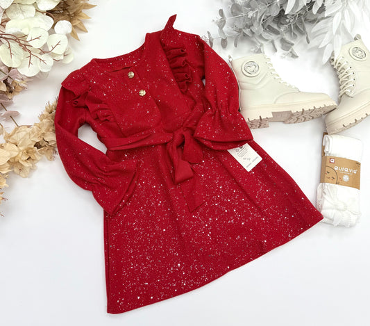 Red sparkle dress